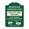 Signmission Reserved Parking for Faculty and Visitors Unauthorized Vehicles Towed Away, A-DES-G-1824-23103 A-DES-G-1824-23103 - alternate 1